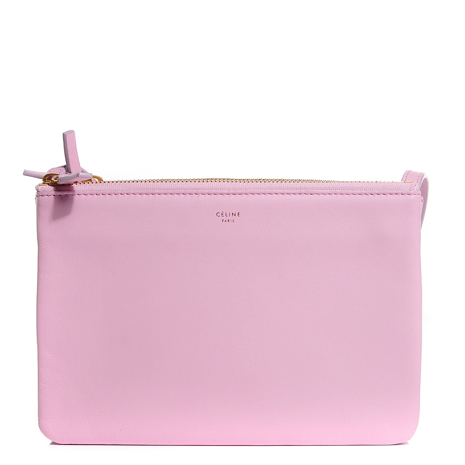 Celine Lambskin Small Trio Crossbody Bag Pink 1 of 7
