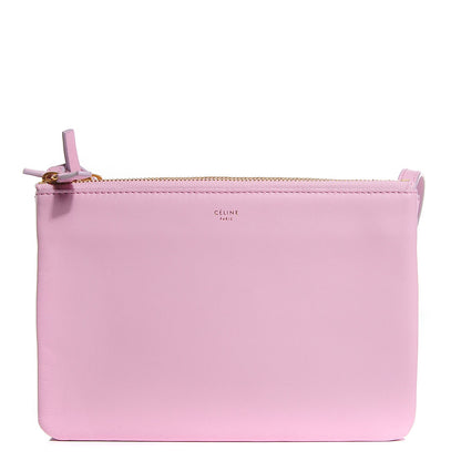 Celine Lambskin Small Trio Crossbody Bag Pink 1 of 7