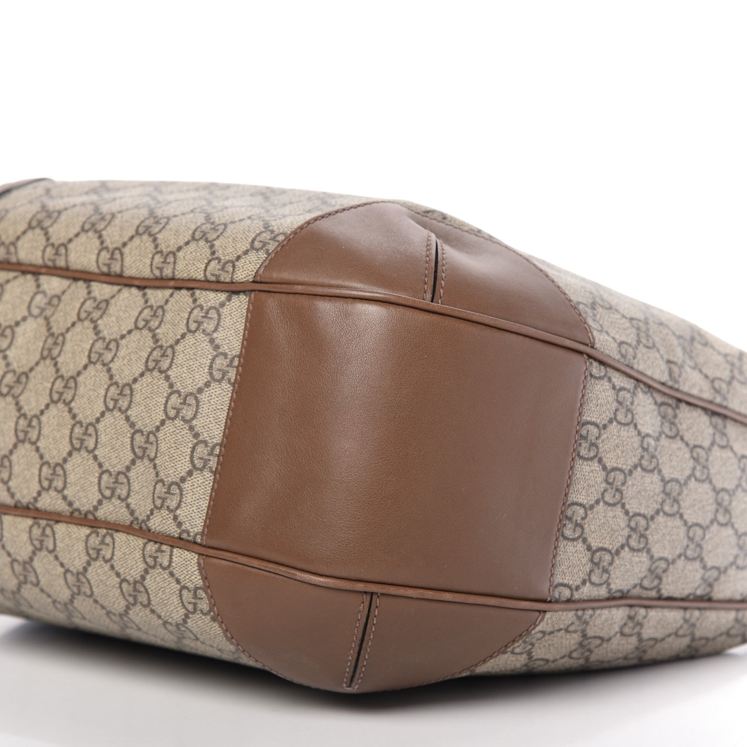 Gucci GG Supreme Monogram Margaux Calfskin Medium Nice Hobo Beige Ebony Acero 7 of 10