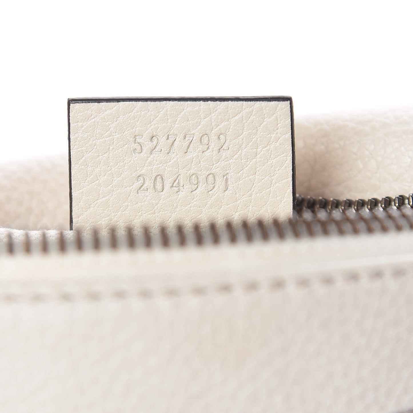 Grained Calfskin Small Logo Belt Bag White