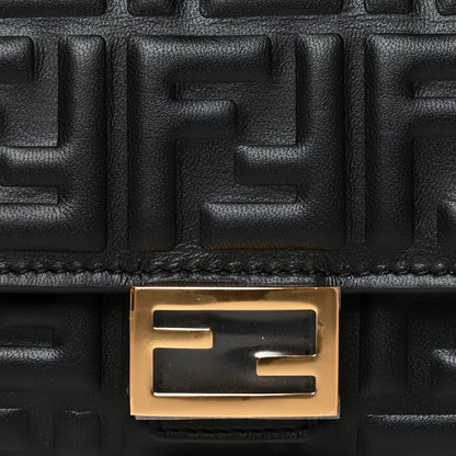 Fendi Nappa Matisse FF Embossed Continental Wallet Black 8 of 9