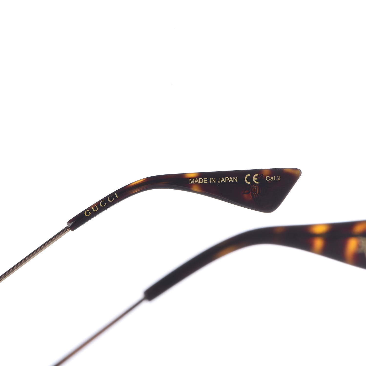 Gucci Metal L'Aveugle Par Amour Round Frame Sunglasses GG0113S White Pink 6 of 7