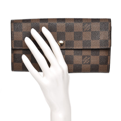 Louis Vuitton Damier Ebene Sarah Wallet 2 of 8