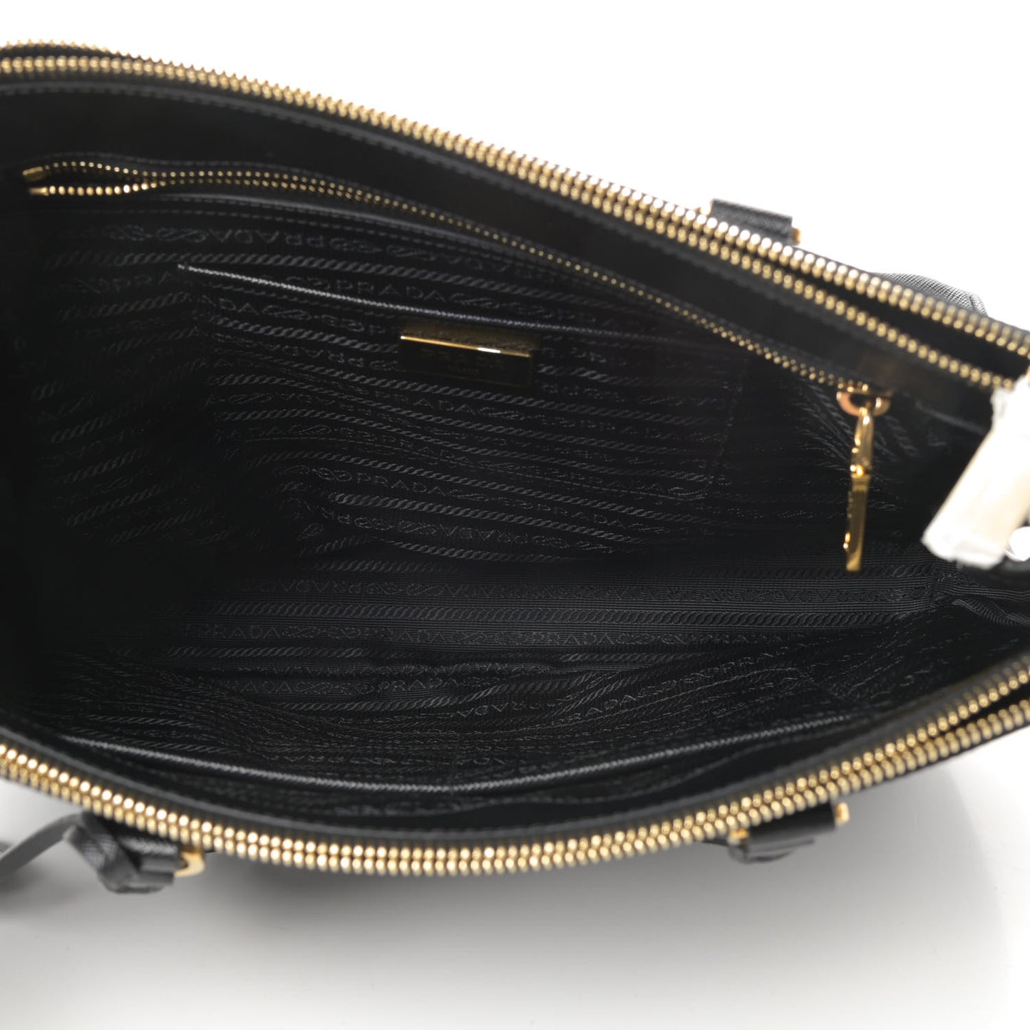 Saffiano Lux Medium Tote Black