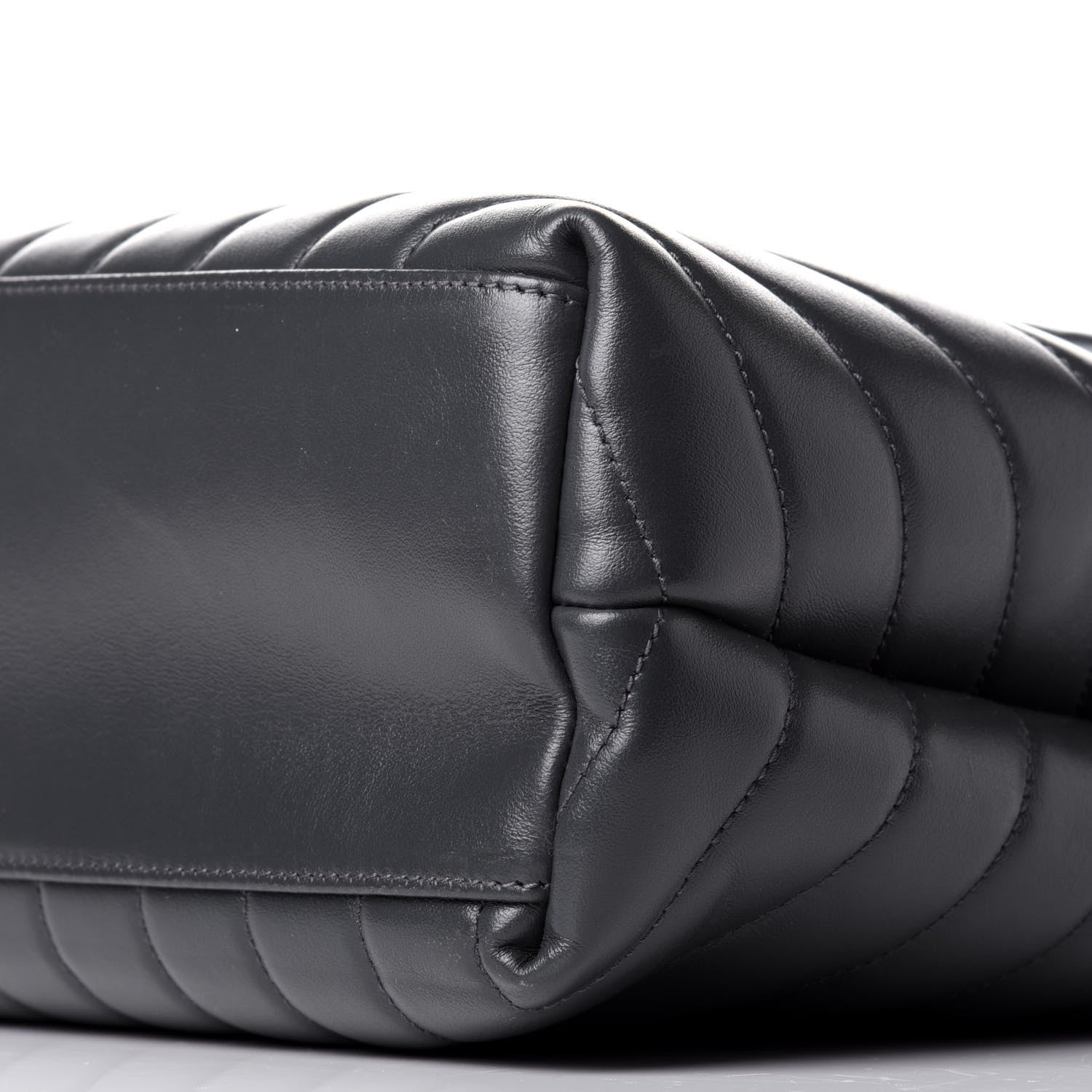 Saint Laurent Calfskin Y Quilted Monogram Medium Loulou Chain Satchel Smog 11 of 11