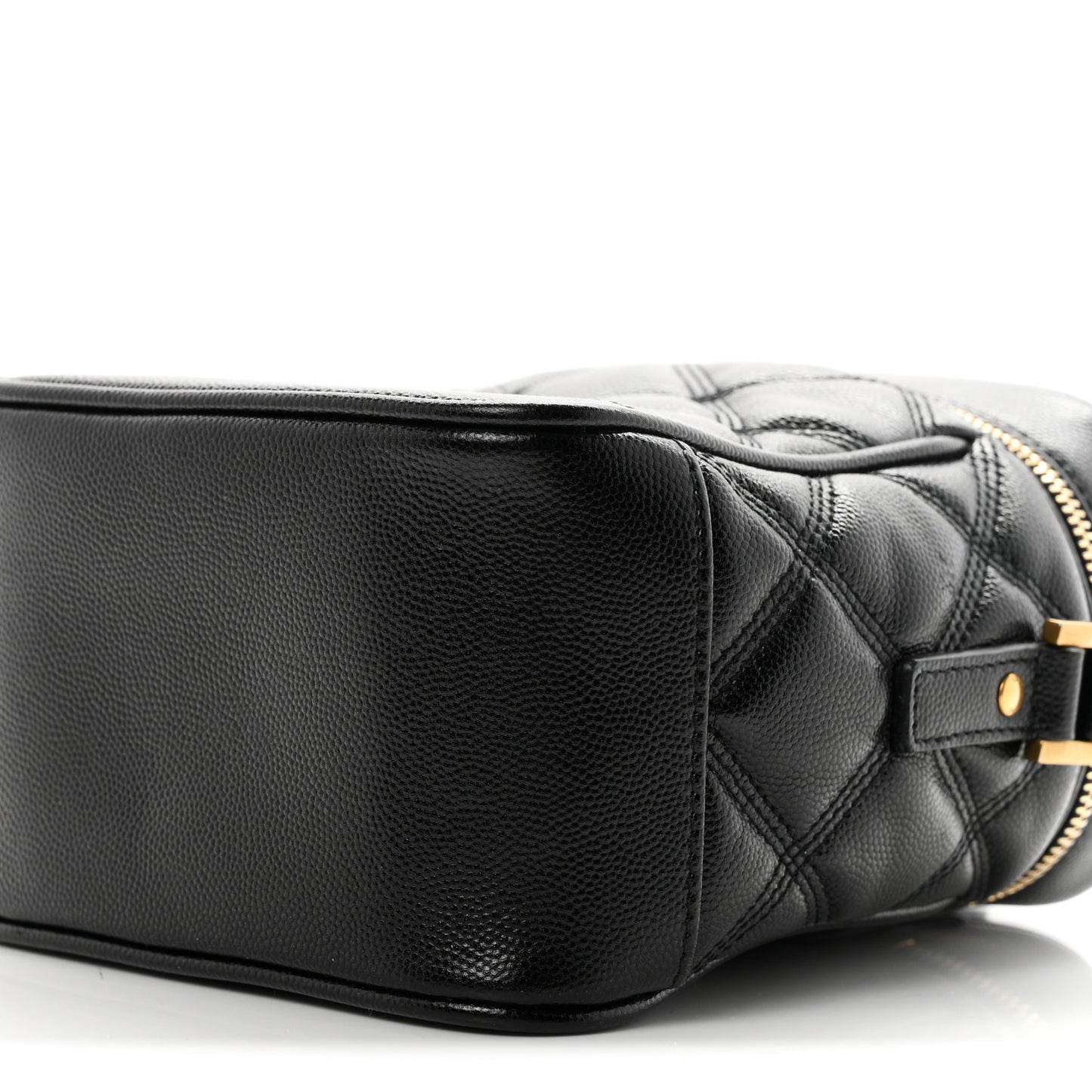 Grain de Poudre Quilted 80's Vanity Bag Black