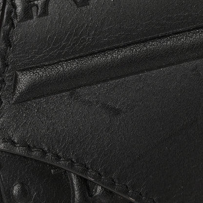 Christian Dior Calfskin Embossed Oblique Saddle Bag Black 16 of 16