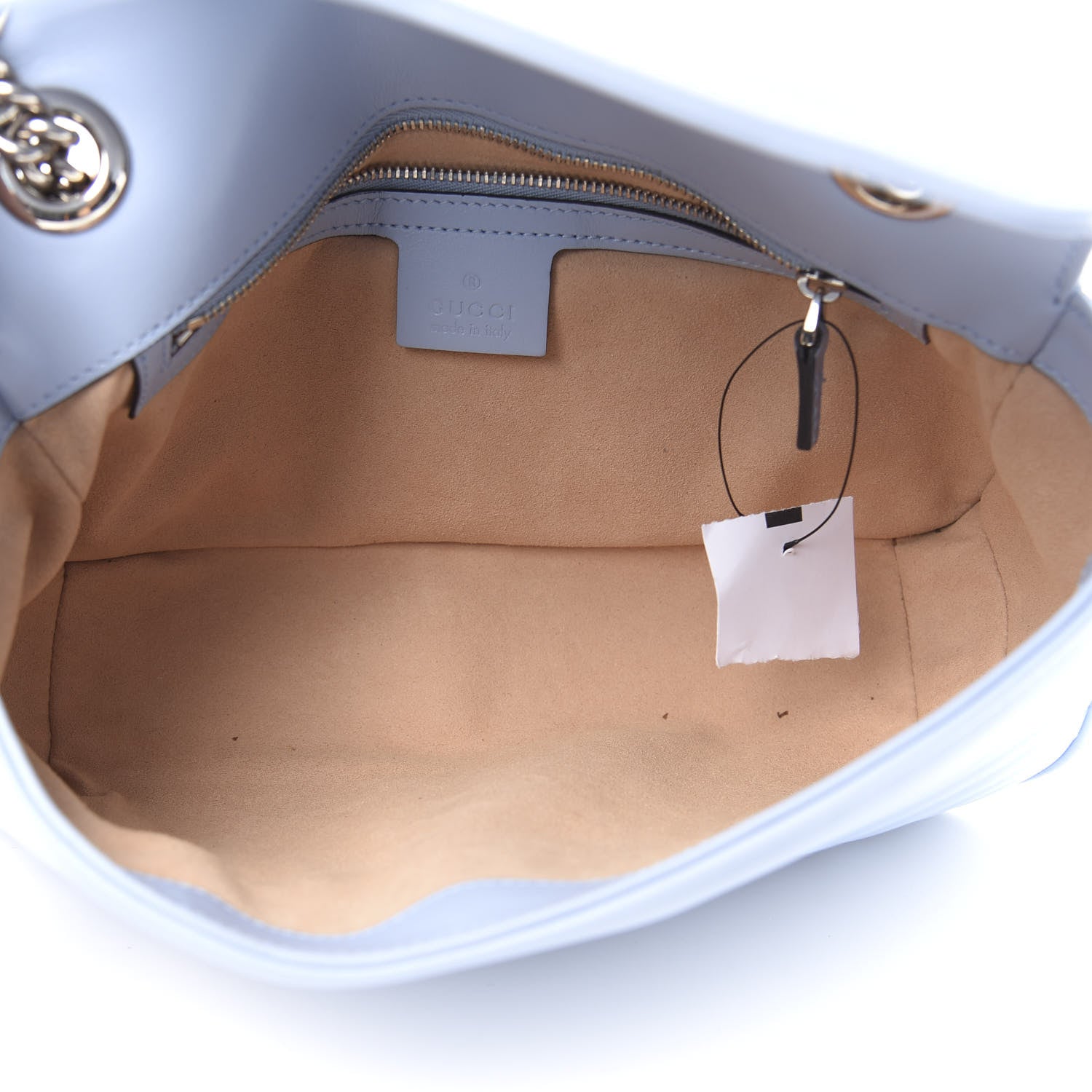 Gucci Calfskin Matelasse Small GG Marmont Shoulder Bag Porcelain Light Blue 5 of 11
