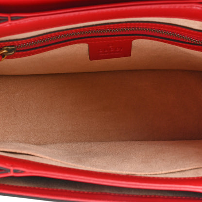 Gucci Calfskin Sylvie Web Small Queen Margaret Top Handle Bag Blue Agata Hibiscus Red Mystic White Sugar Pink 5 of 13