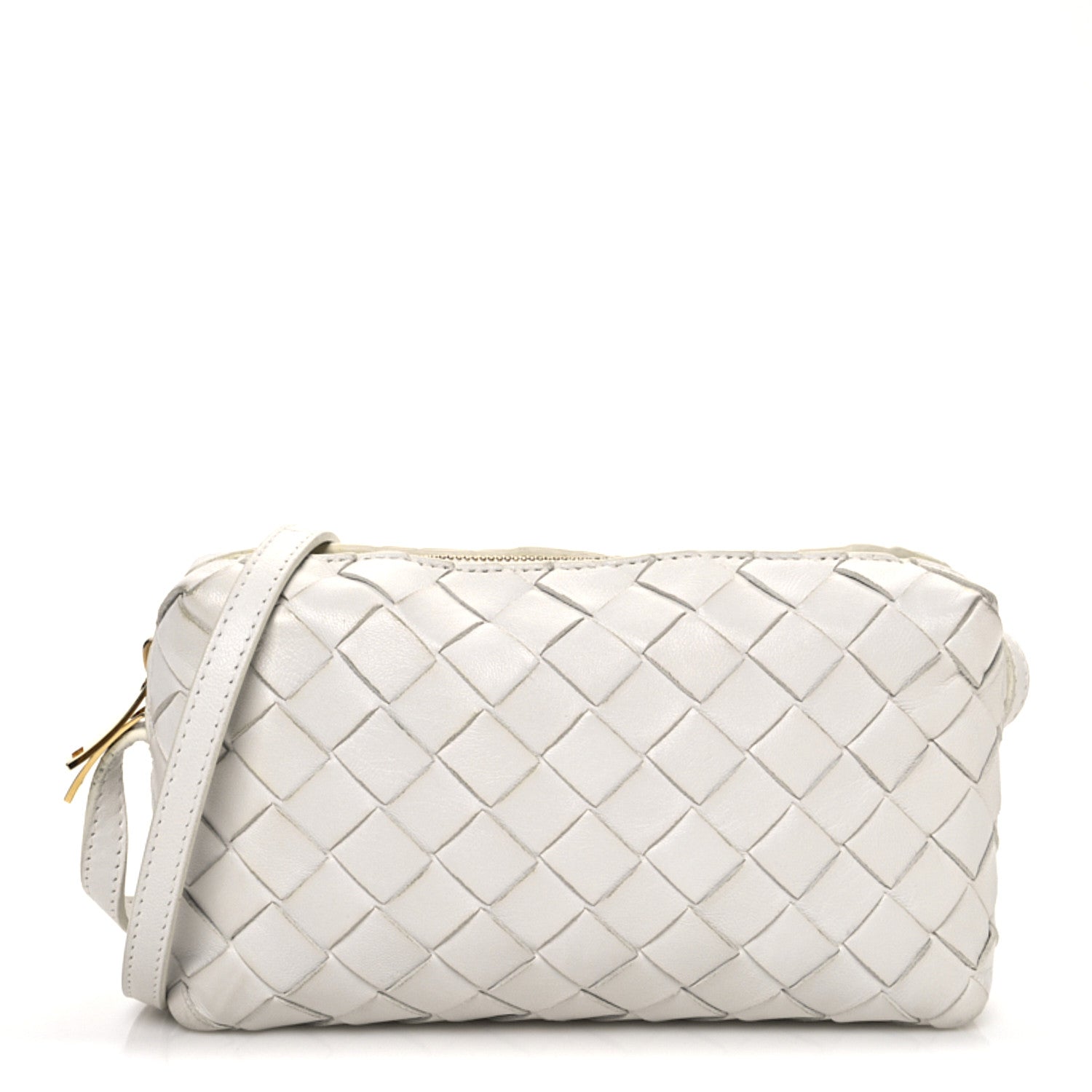 Bottega Veneta Nappa Intrecciato Candy Loop Camera Bag White 1 of 15
