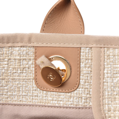 Chanel Canvas Large Deauville Tote Light Beige 16 of 19