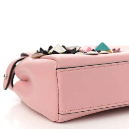 Fendi Nappa Flowerland Micro Peekaboo Iconic Satchel Bubblegum Multicolor 10 of 11