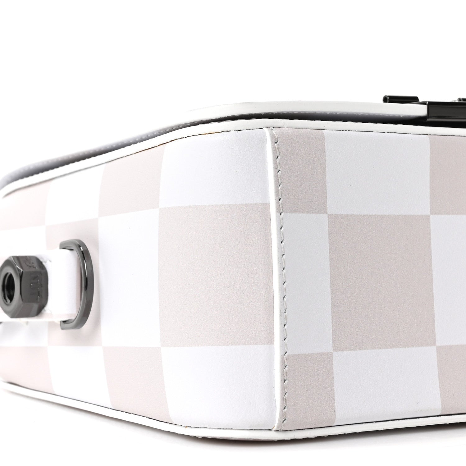Off-White Calfskin Figures of Speech Binder Clip Bag White Beige 7 of 9