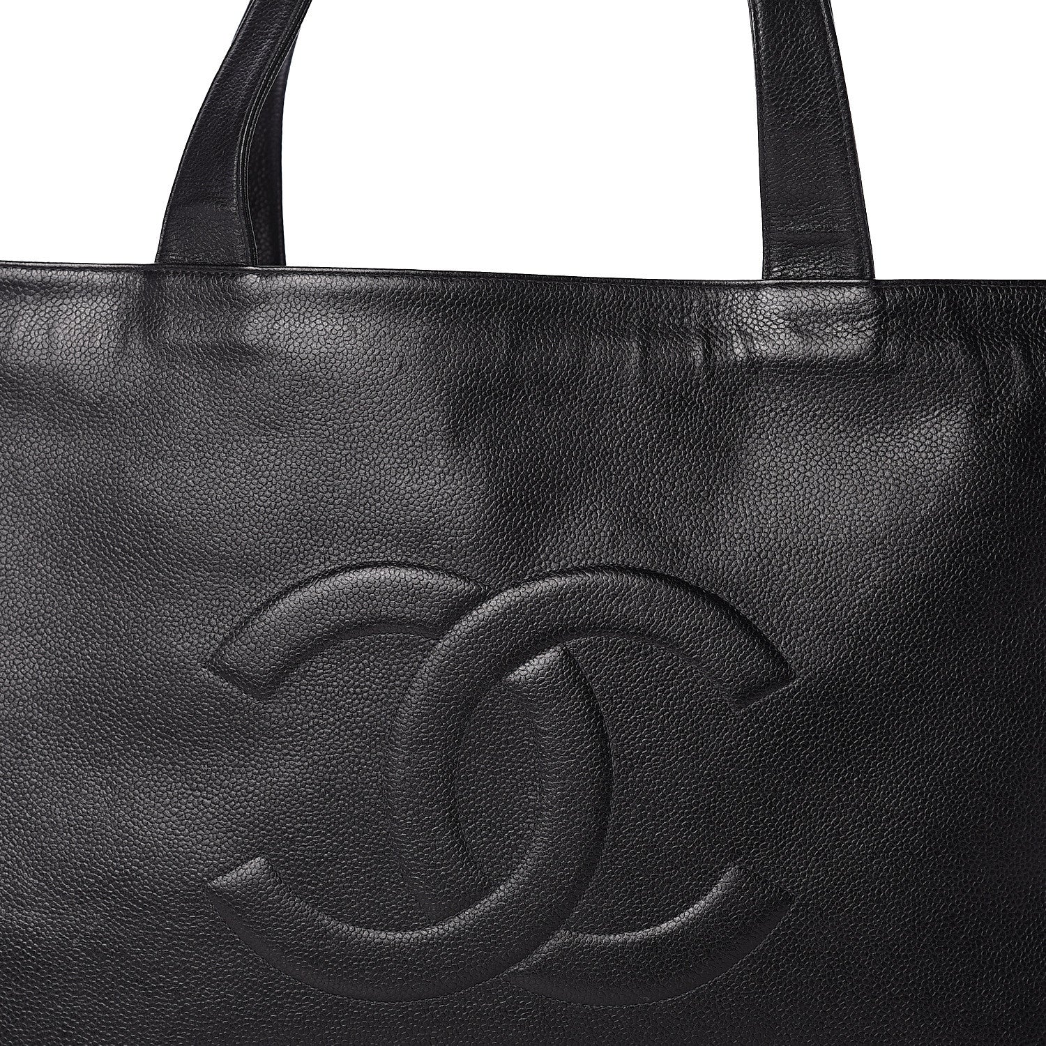 Chanel Caviar CC Tote Black 7 of 9