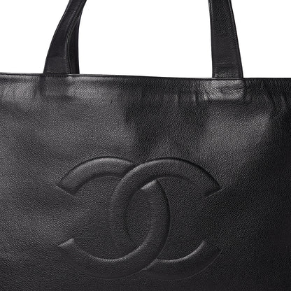 Chanel Caviar CC Tote Black 7 of 9