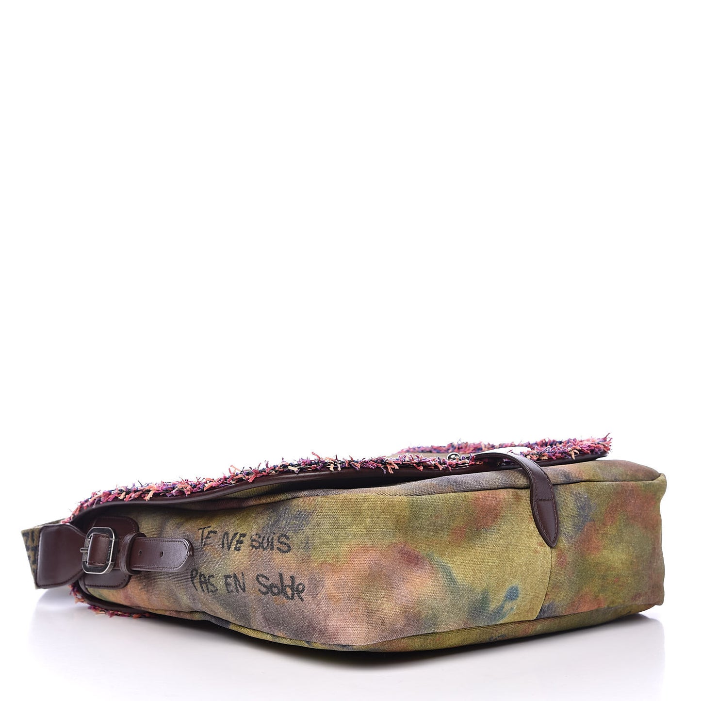 Washed Toile Graffiti On The Pavements Messenger Khaki Multicolor