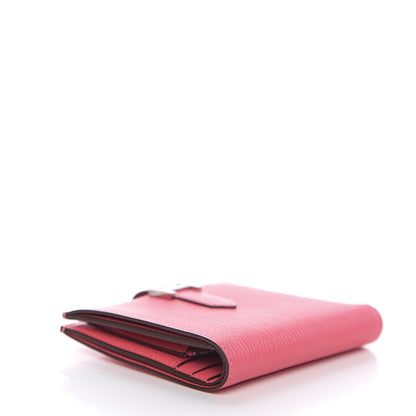 Hermes Chevre Mysore Bearn Compact Wallet Rose Lipstick 3 of 6