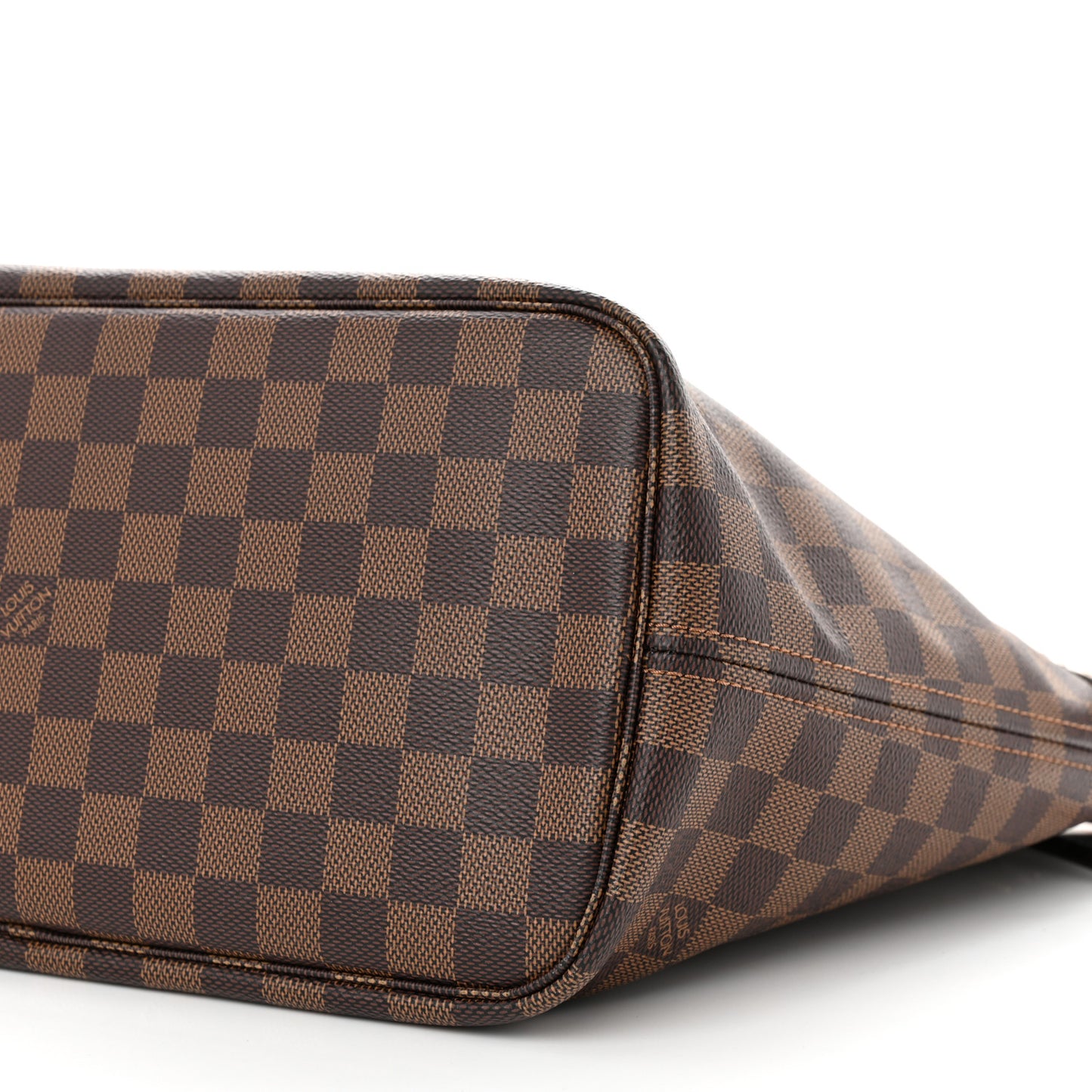 Damier Ebene Braided Neverfull MM Pink