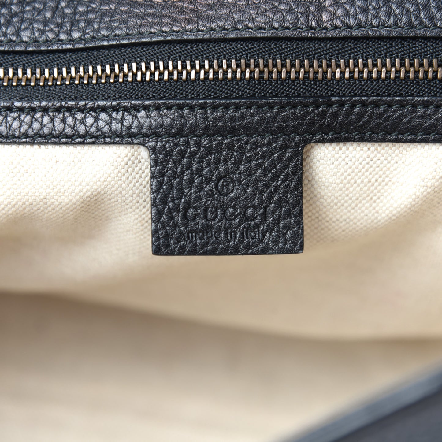 Calfskin Small GG Marmont Top Handle Bag Black