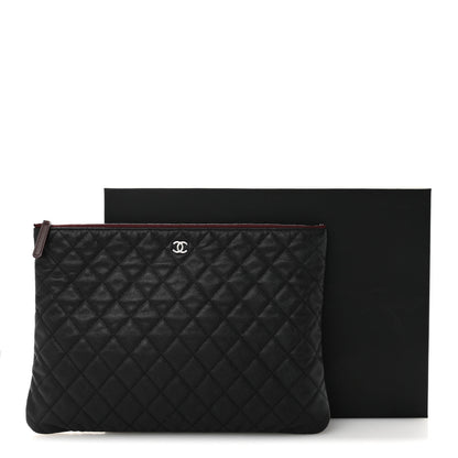 Chanel Caviar Quilted Large Cosmetic Case Black 8 of 8