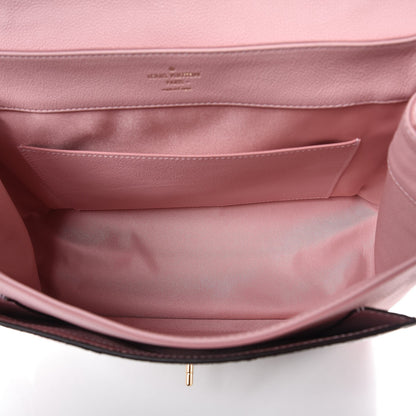 Louis Vuitton Calfskin Snakeskin Lockme MM Rose Ballerine 5 of 7
