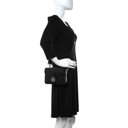 MCM Visetos Millie Crossbody Black 2 of 12