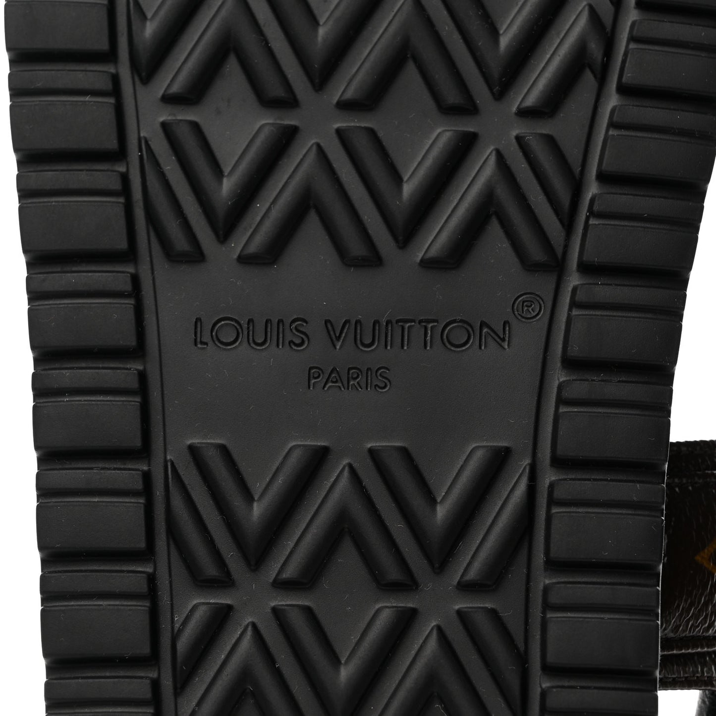 Monogram LV Sunset Comfort Flat Sandals 36 Cacao Brown