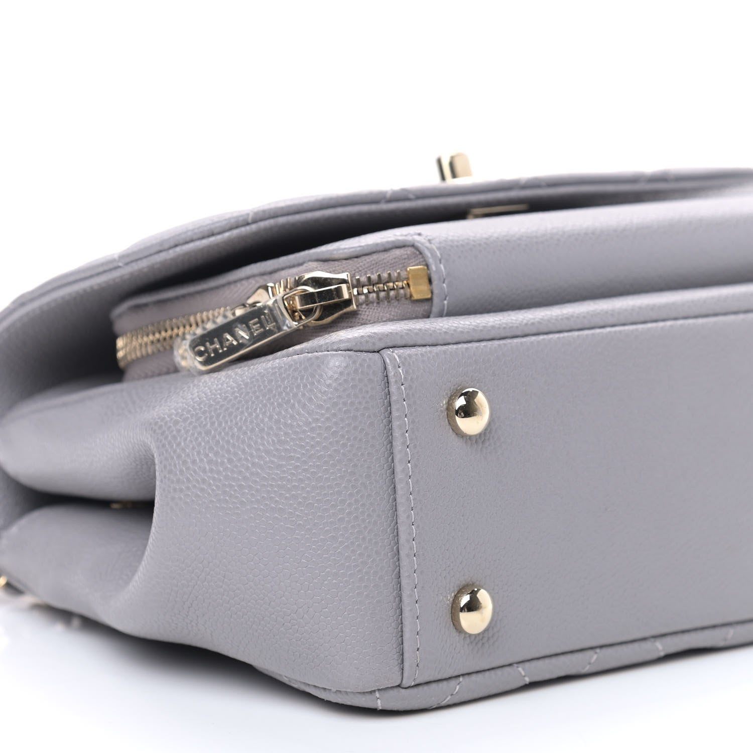 Chanel Caviar Quilted Small Business Affinity Flap Grey 7 of 8