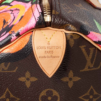 Louis Vuitton Monogram Roses Speedy 30 6 of 17