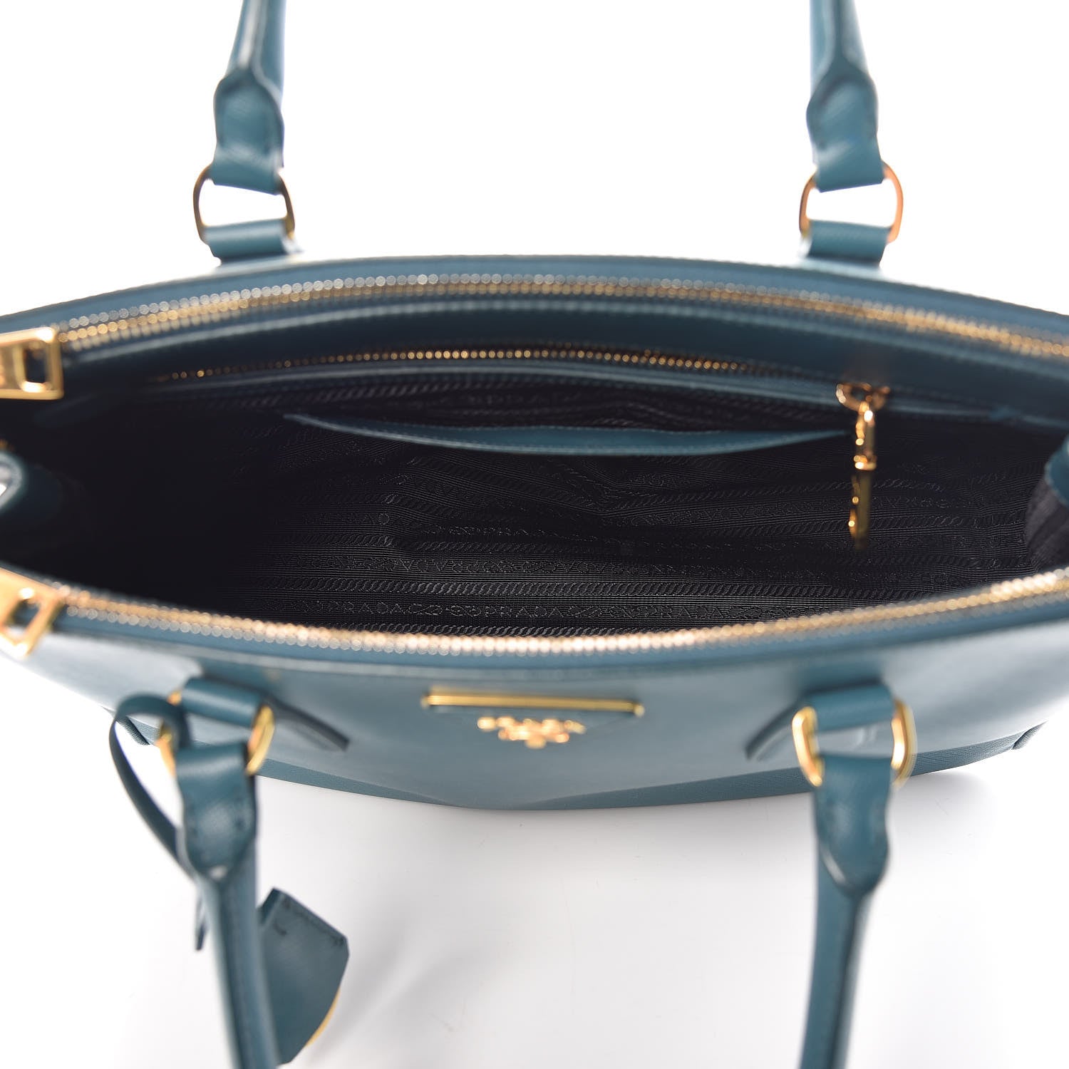 Prada Saffiano Lux Medium Galleria Double Zip Tote Ottanio 6 of 17