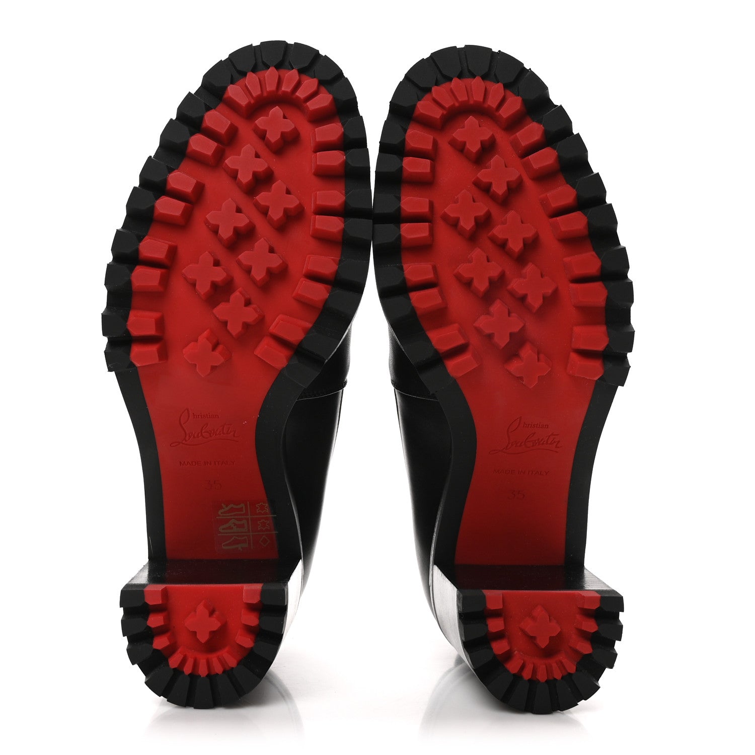 Christian Louboutin Calfskin Marchacroche 70 Chelsea Boots 35 Black 6 of 8