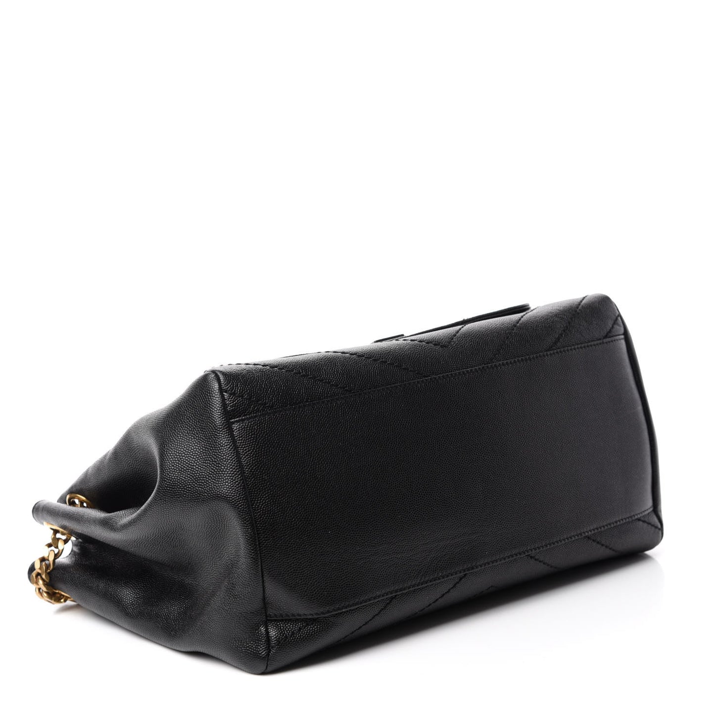 Grain De Poudre Chevron Monogram Medium Nolita Black