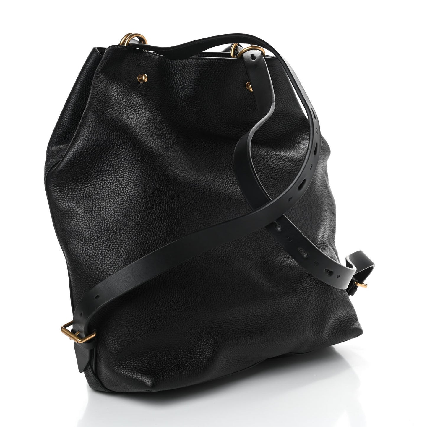Calfskin Kingsnake Print Backpack Black