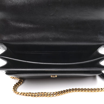 Saint Laurent Calfskin Medium Monogram Sunset Black 5 of 9