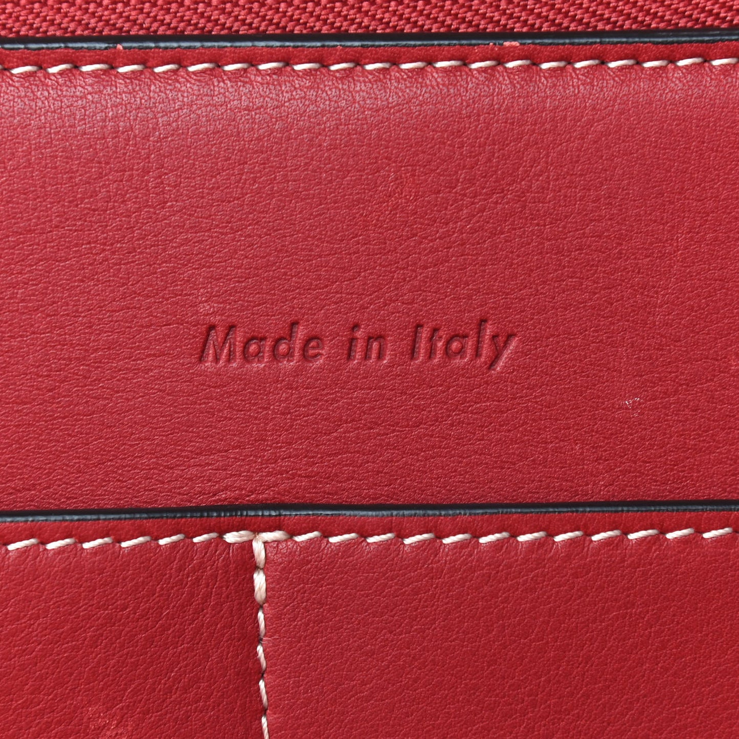 Smooth Calfskin Small Tri-Fold Bag Red