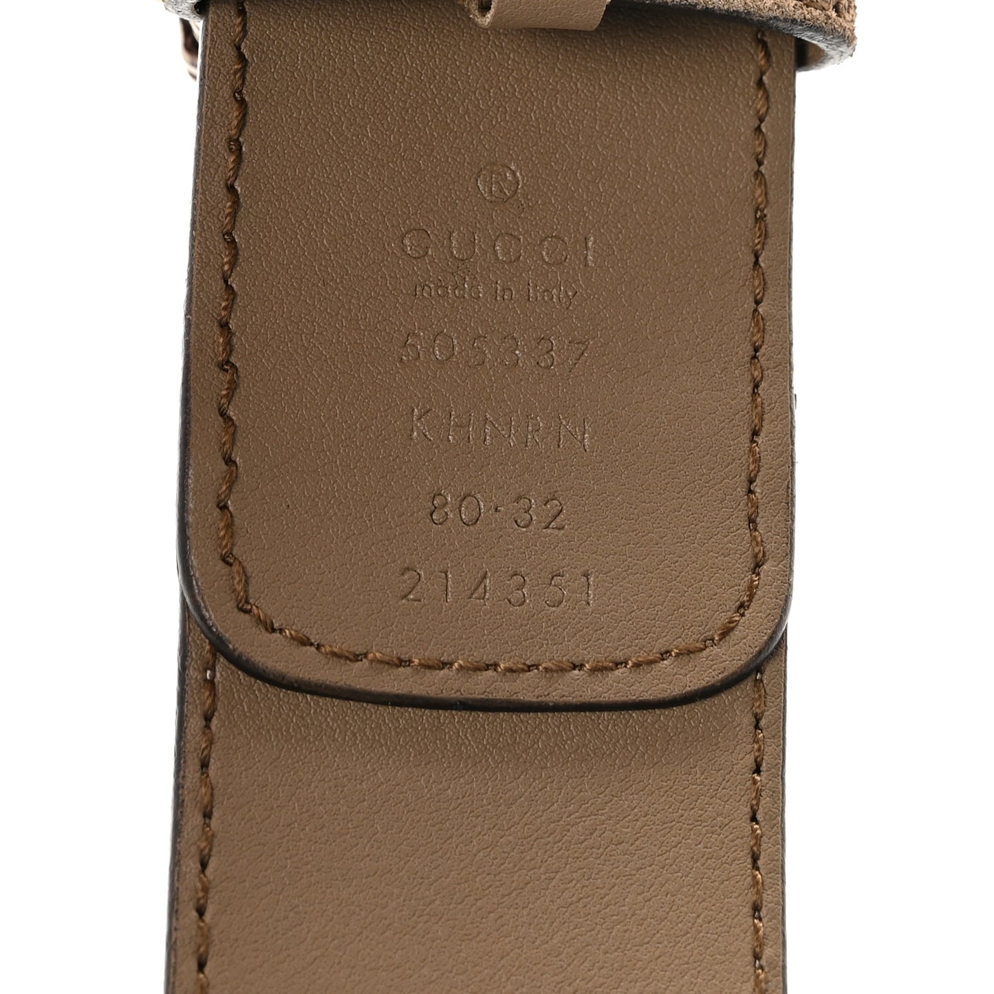 GG Supreme Monogram Suede Dionysus 40mm Belt 80 32 Beige Taupe