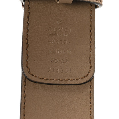 Gucci GG Supreme Monogram Suede Dionysus 40mm Belt 80 32 Beige Taupe 5 of 5