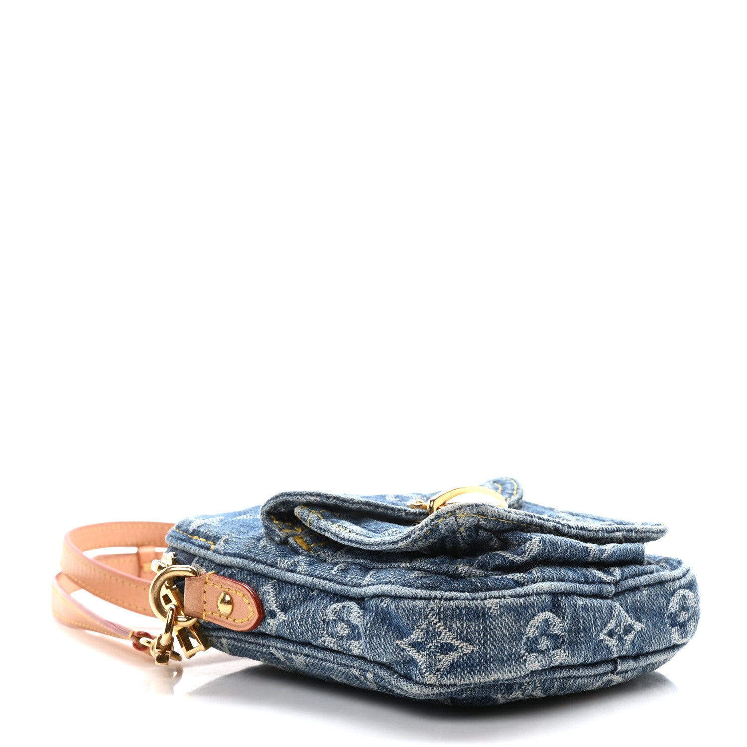 Louis Vuitton Denim Fairfax Pochette Blue 4 of 10