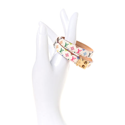 Louis Vuitton LV X TM Monogram Multicolor LV Signature Bracelet 17 White 2 of 7