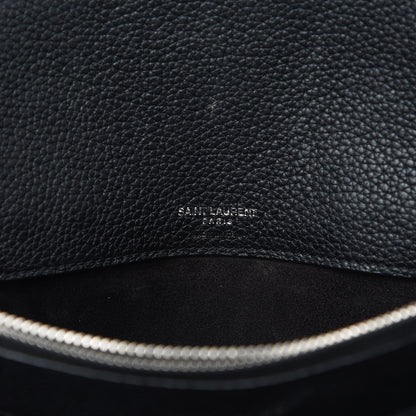 Saint Laurent Grained Calfskin Small Supple Sac De Jour Black 9 of 15