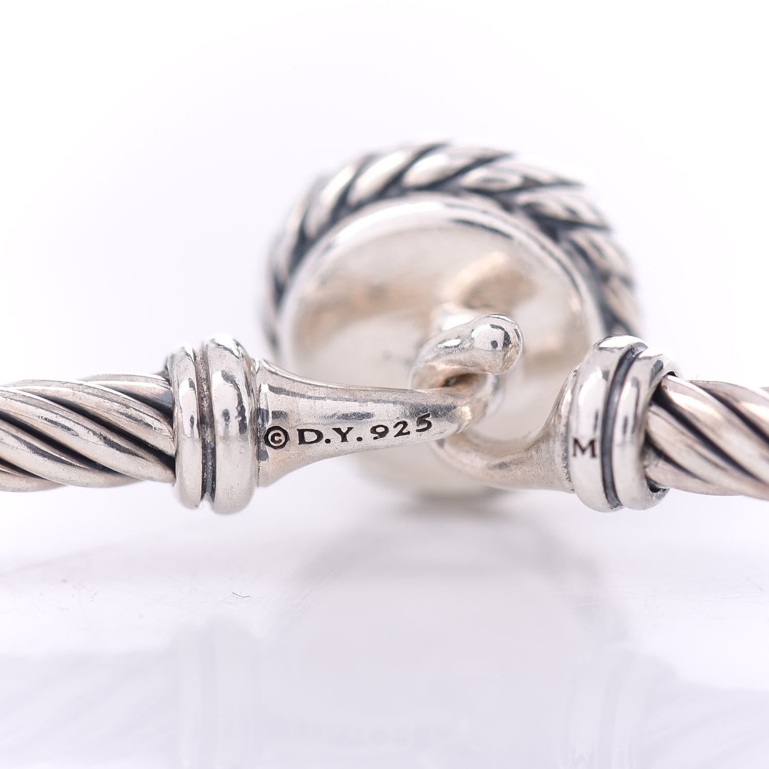 David Yurman Sterling Silver Lemon Citrine 3mm Chatelaine Bracelet 4 of 4