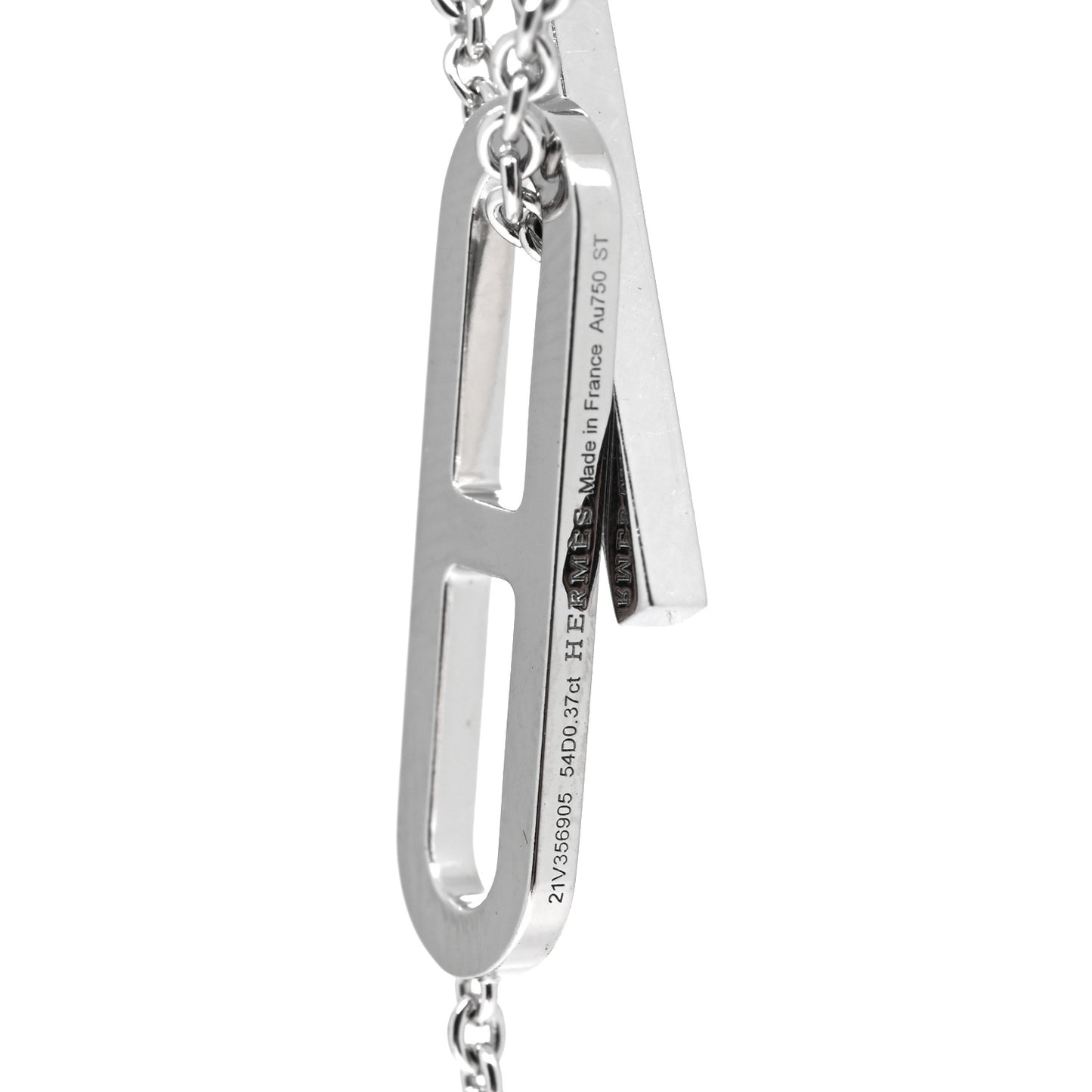 18K White Gold Diamond PM Ever Chaine D'Ancre Necklace
