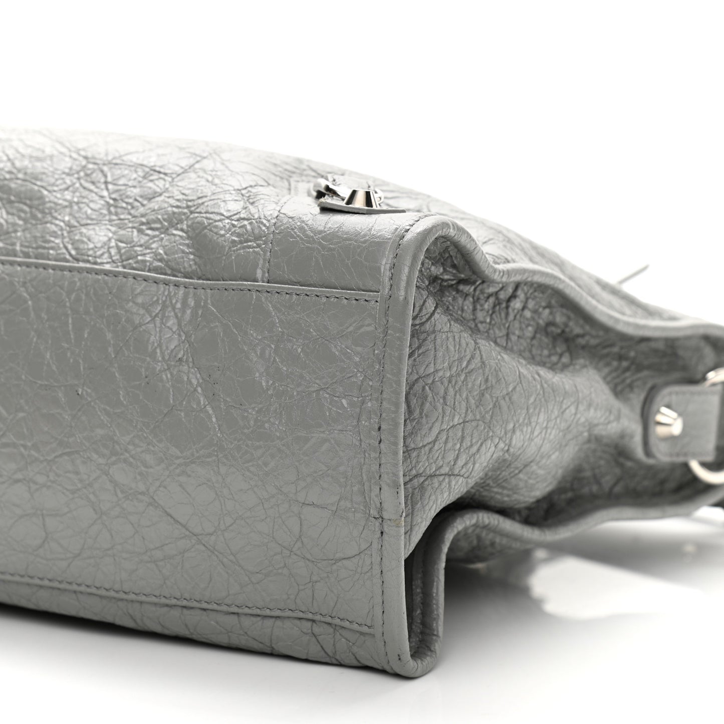 Agneau Classic Silver Hardware City Gris Haussmannien