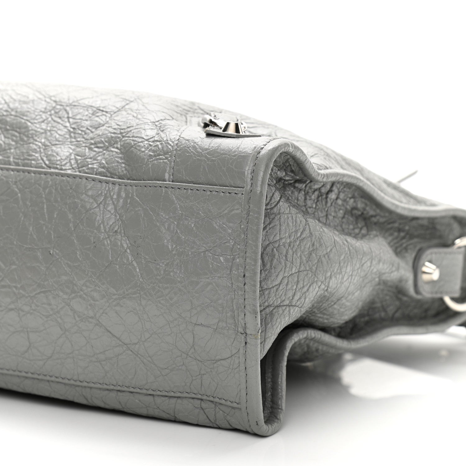 Balenciaga Agneau Classic Silver Hardware City Gris Haussmannien 9 of 9