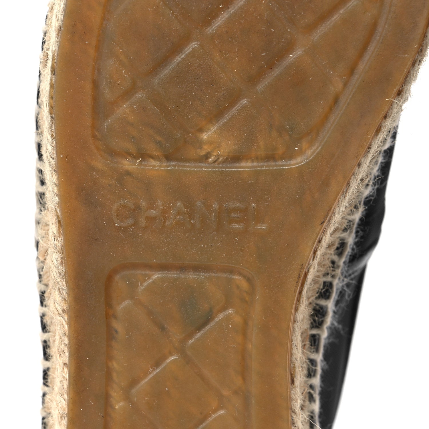 Chanel Mesh Grosgrain CC Espadrilles 38 Black 7 of 8