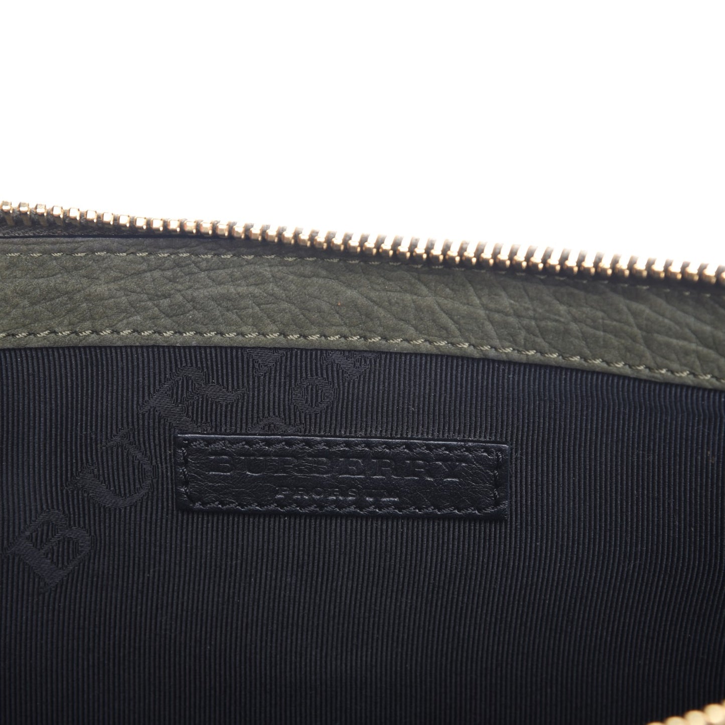 Prorsum Grainy Nubuck Alma Fox Clutch Olive