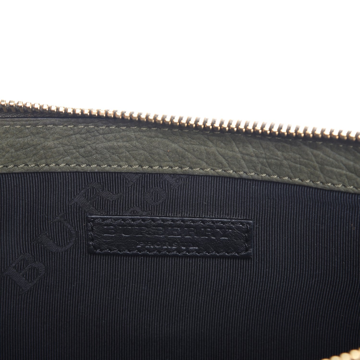 Burberry Prorsum Grainy Nubuck Alma Fox Clutch Olive 7 of 11