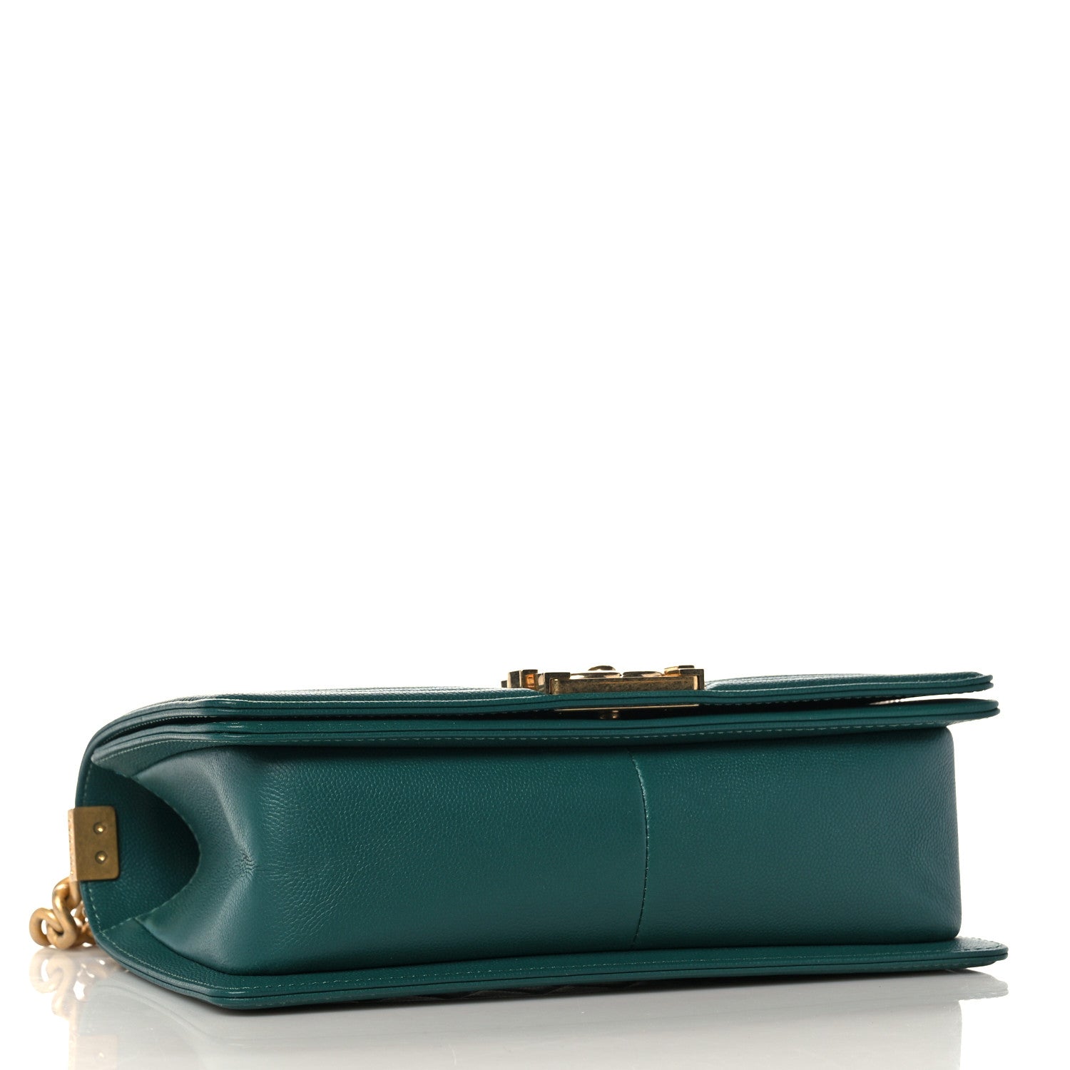 Chanel Caviar Quilted Medium Boy Flap Dark Green 4 of 10