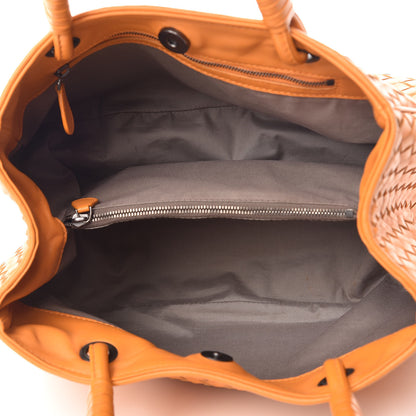 Bottega Veneta Nappa Intrecciato Woven Tote Tangerine 5 of 13