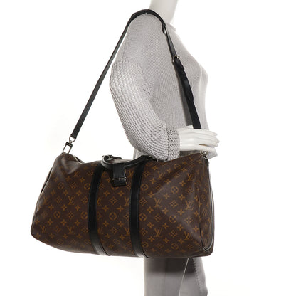 Louis Vuitton Monogram Macassar Keepall Bandouliere 45 2 of 7